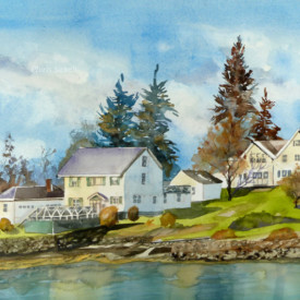 Maine Cottage by Phiris Sickels